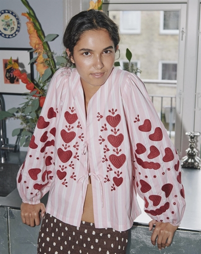 Sissel Edelbo - Elisabeth Skjorte - Rose Stripes